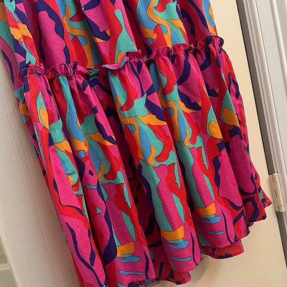 First Love Vibrant Multicolor Casual Dress - Picture 4 of 7